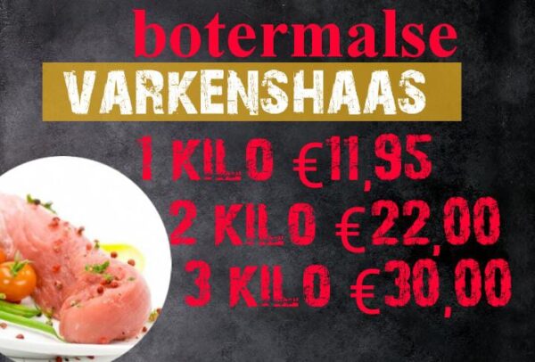 varkenshaas stapelkorting